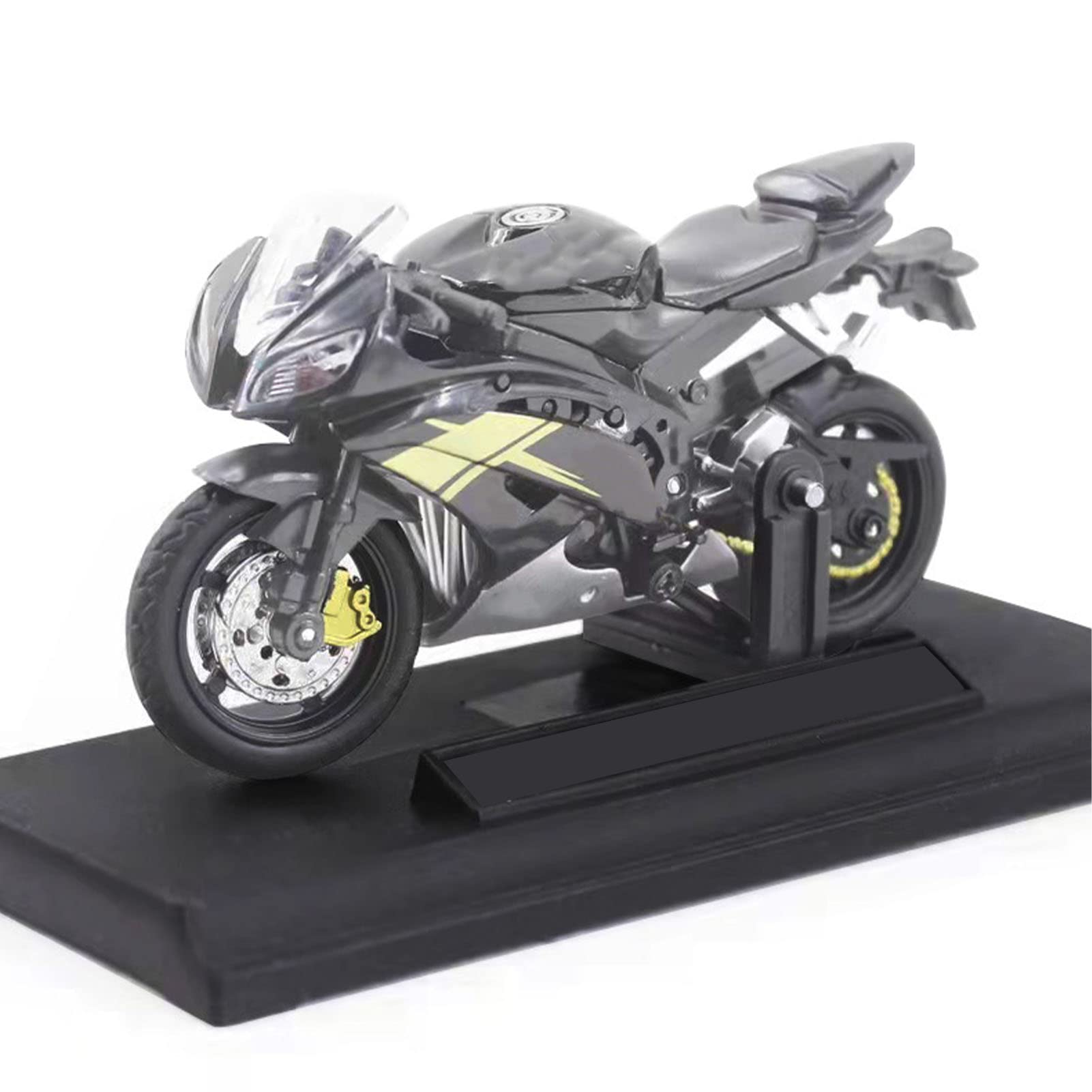 1/18 Scale Motorcycle Model Mini Alloy Metal Diecast Motorcycle Toy Black Toy Motorcycle Sport Motorcycle Racing Model Collection Gift for Men Kid Boy