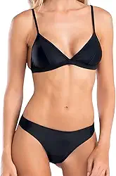 Biquini Fio Dental Top Triângulo Bojo Removível Praia Uv She