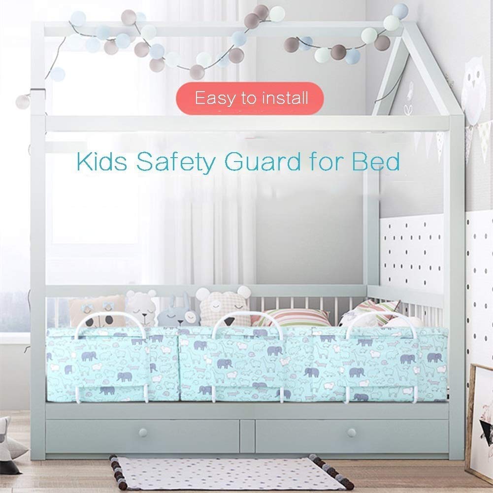 Barriera Letto, per Neonati e Bambini Piccoli - Paraurti in Schiuma per Lettino per Bambini, Dimensioni 50 cm/60 cm, Confezione da 1 (Colore: Rosa, Dimensioni: 50 cm)