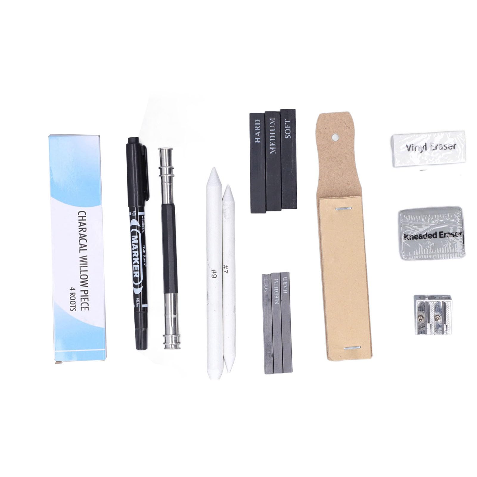 Ensemble de 40 crayons de dessin et d'esquisse, crayons professionnels ou débutants, fusain, graphite et plus, pour professionnels, artistes adultes