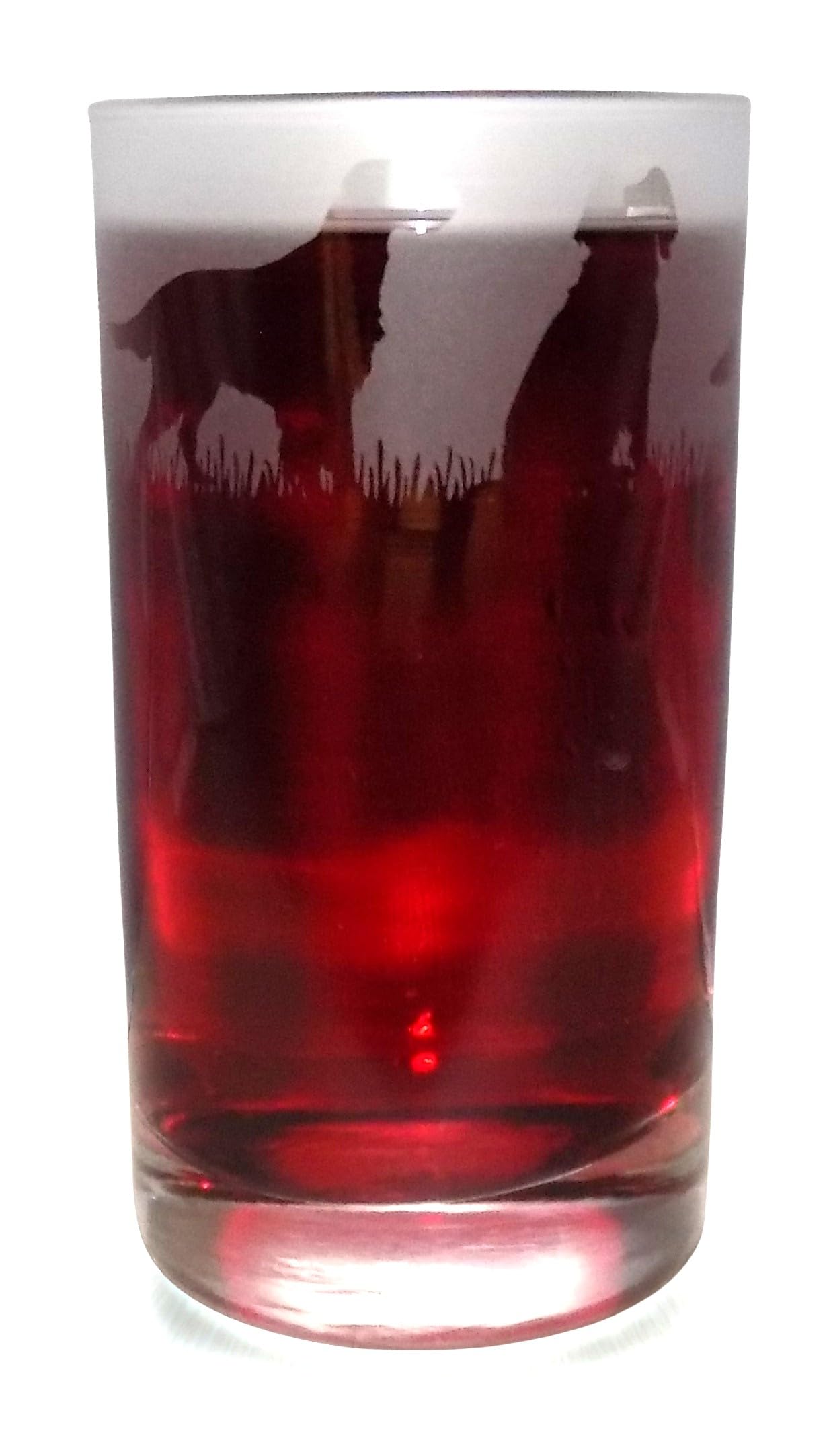 English Setter Hand Etched Highball Tumbler