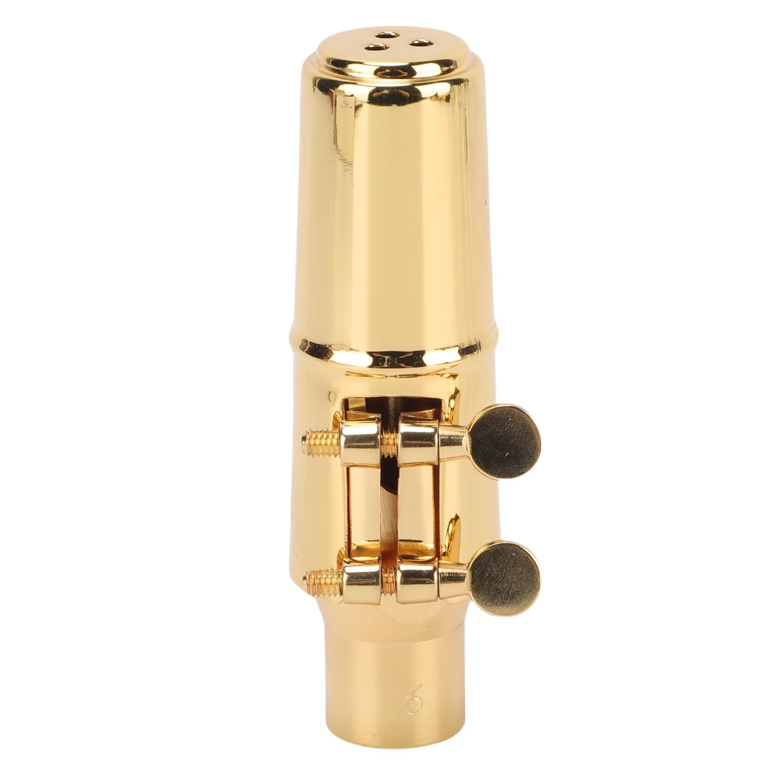 LiebeWH Bocchino per Sassofono Contralto, Ottone Dorato C6 con Cappuccio e Legatura, Tono Ricco per Musicisti Jazz e Classici