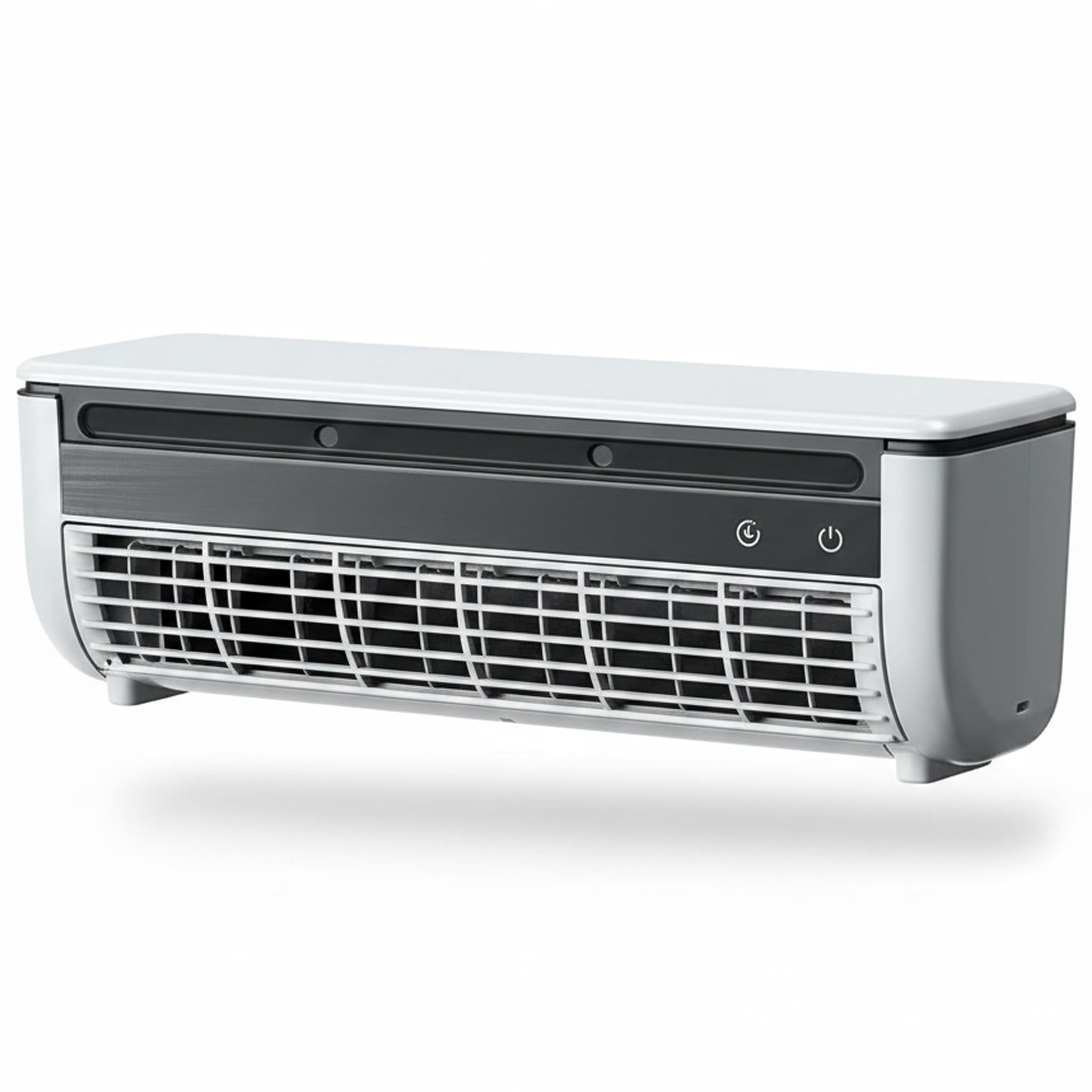Air Conditioning Fan, Mini Air Conditioner & Conditioning Fan No-Drill Wall-Mounted Mist Cooler, Rechargeable 6000mAh, White.