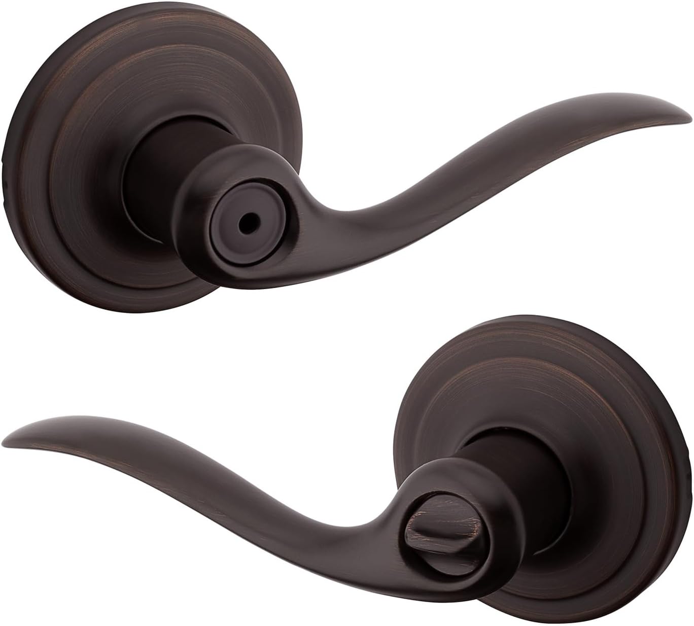 Venetian Bronze Toluca Privacy Door Leverset