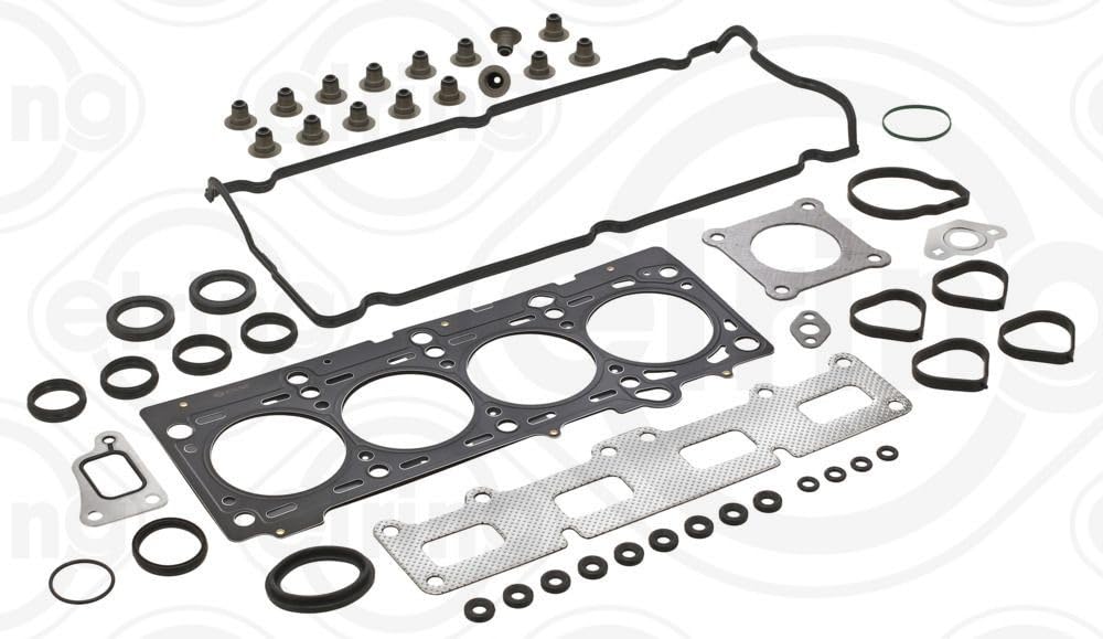 ELRING 739.650 Kit guarnizioni Testata con guarnizione tenuta stelo valvola con guarnizione cappa testa del cilindro per copritestata in alluminio