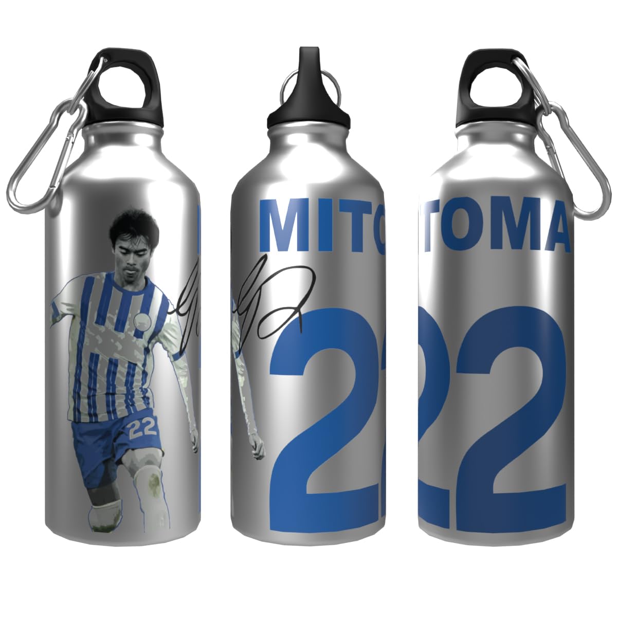 Partisan Brighton Bottle Mitoma 2-Lid Aluminium Silver 600 or 750 ml (750)