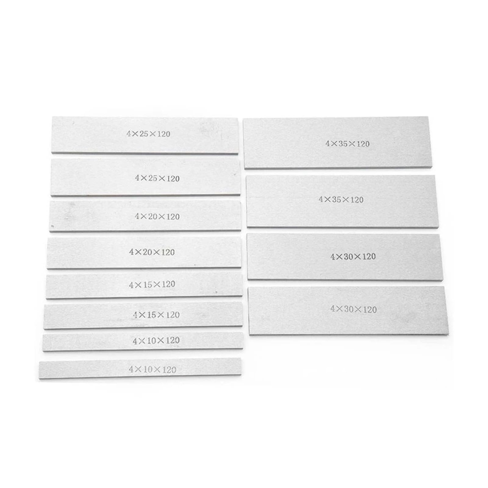 Zestaw 6 par płytek frezarskich CNC ze stali stopowej Zestaw równoległych płytek wzorcowych 120 mm X (10-35 mm) do tokarki Precyzyjny pomiar
