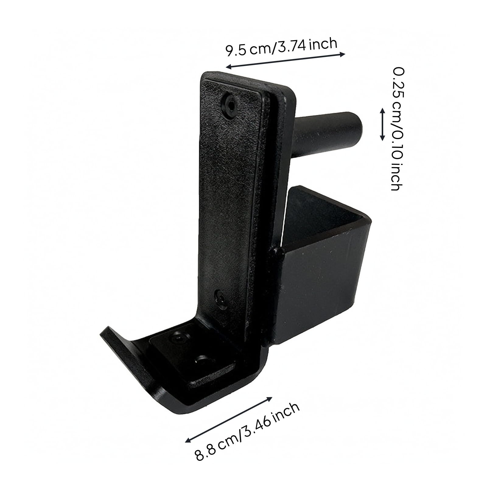 Gancho con Pasador Montaje Seguro Gancho en Estilo J Placa Montaje Resistente Soporte con Base Cur para Gimnasio Casero