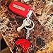 WindCar 3D Hellcat Hell Cat Keychain Key Chain Metal Keychain Fob Ring Keychain for Dodge Challenger Charger (Red)