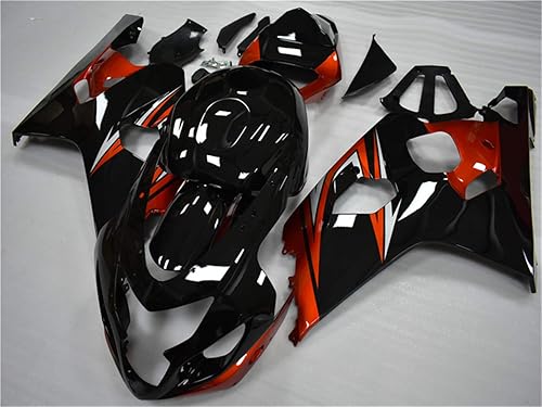 Miniatura 2 de Carrocería de plástico negro naranja carenado apto para 2004 2005 GSXR 600 750 Molde de inyección ABS nuevo marco 04 05 GSXR-600 750