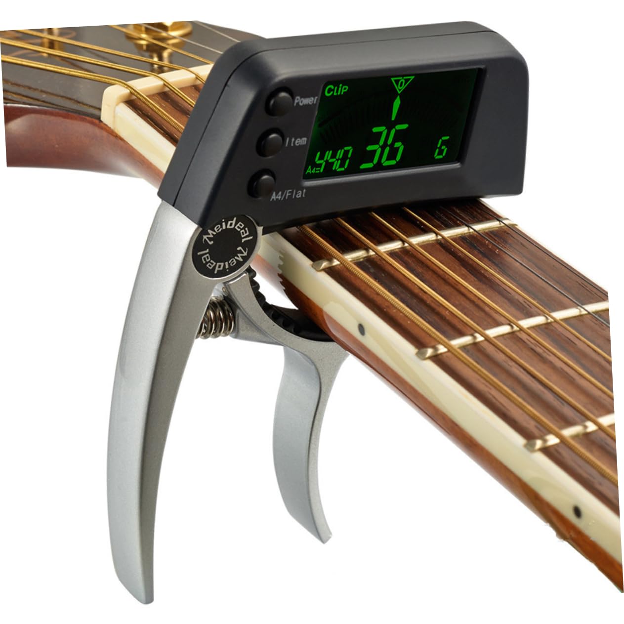 HEMOTON Accordatore Per Chitarra 2 in 1 Digitale Lcd Per Chitarra Acustica/elettrica Ukulele Banjo Con Clip E Display Luminoso