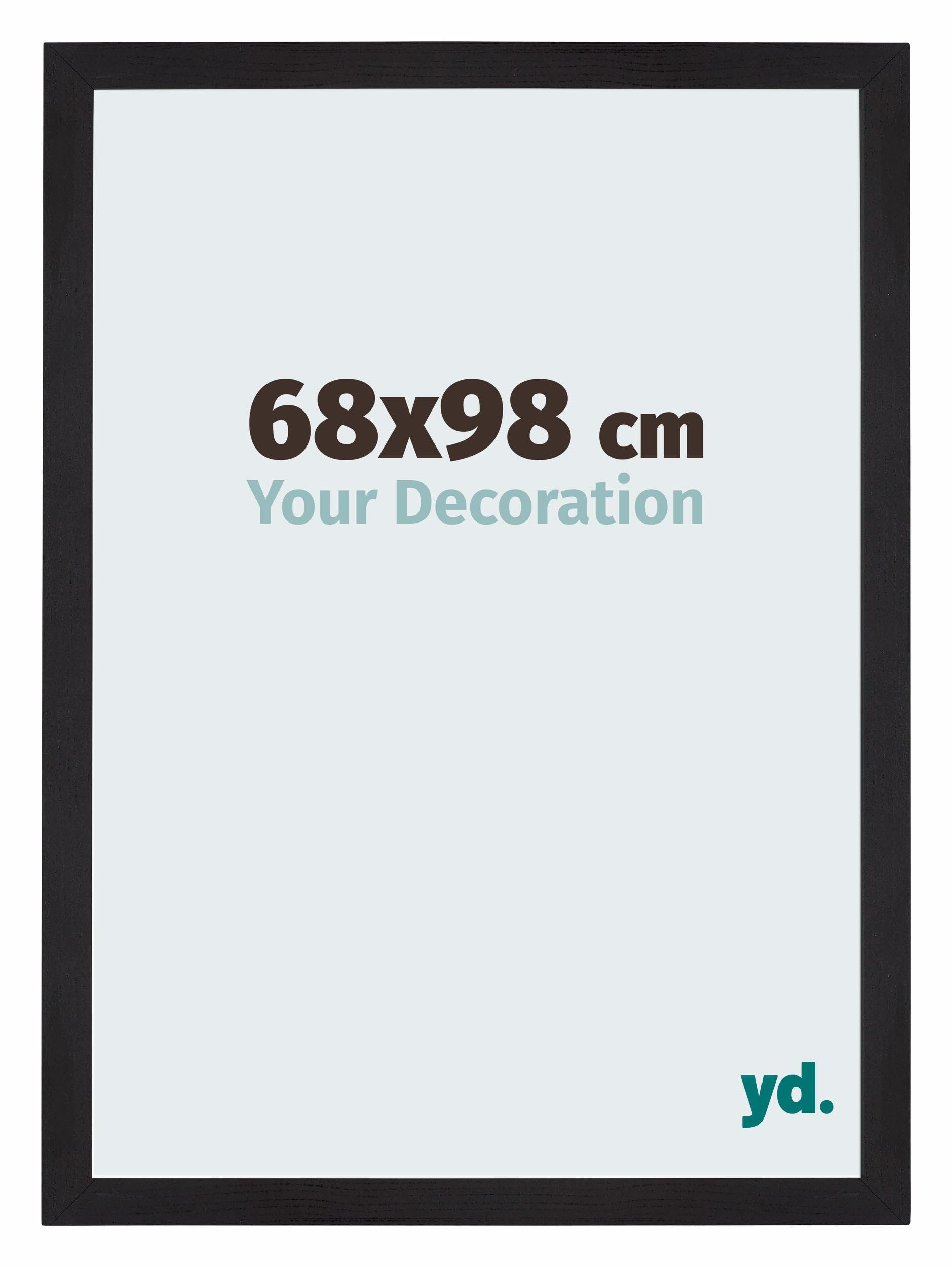 Your Decoration - Puzzle frame 68x98 - Black Woodgrain - Puzzle frame 1500-2000 Pieces - MDF Photoframe - Mura