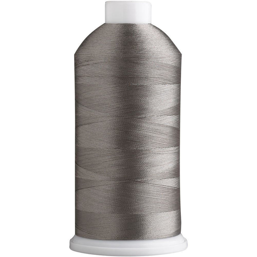 Superpunch SuperB Embroidery Thread 40wt, 5000 m Cone, Pearl Gray 112