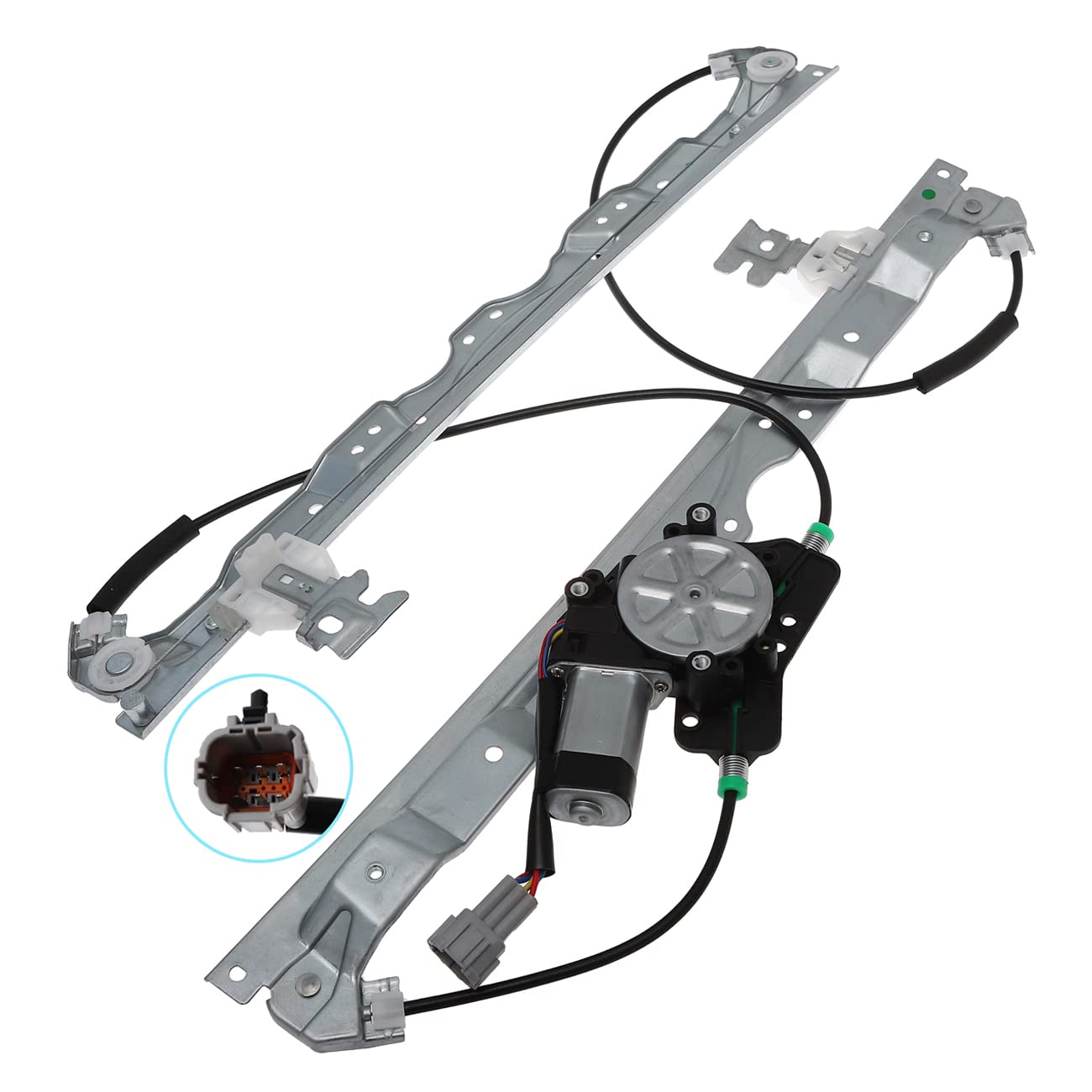 Photo 1 of TUCAREST 748-524 Front Left Power Window Lift Regulator With Motor Assembly (Driver Side) Fit For 2004-2010 Infiniti QX56 /2005-2015 Nissan Armada,Titan [# 388612 80721-7S000] Front Left (Driver Side)