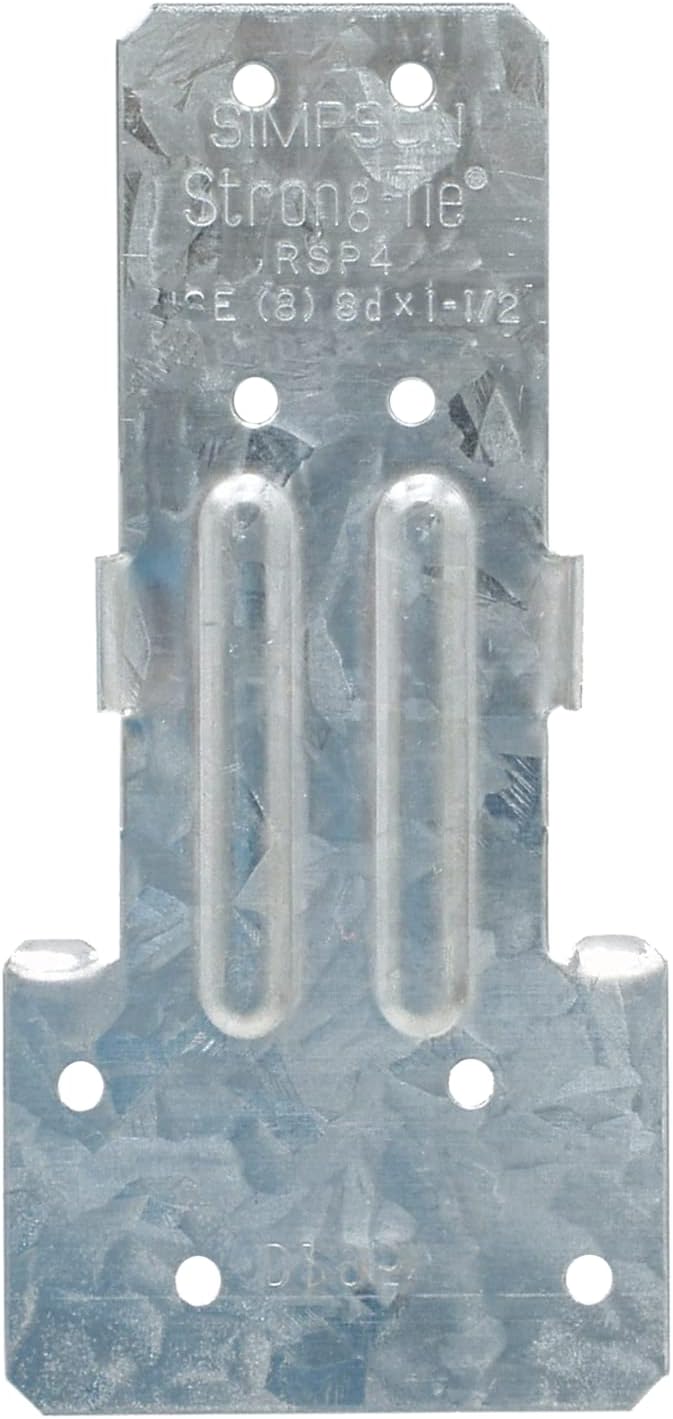 Simpson Strong-Tie RSP4 RSP 4-1/2 in. Galvanized Reversible Stud-Plate Tie (Pack of 100)
