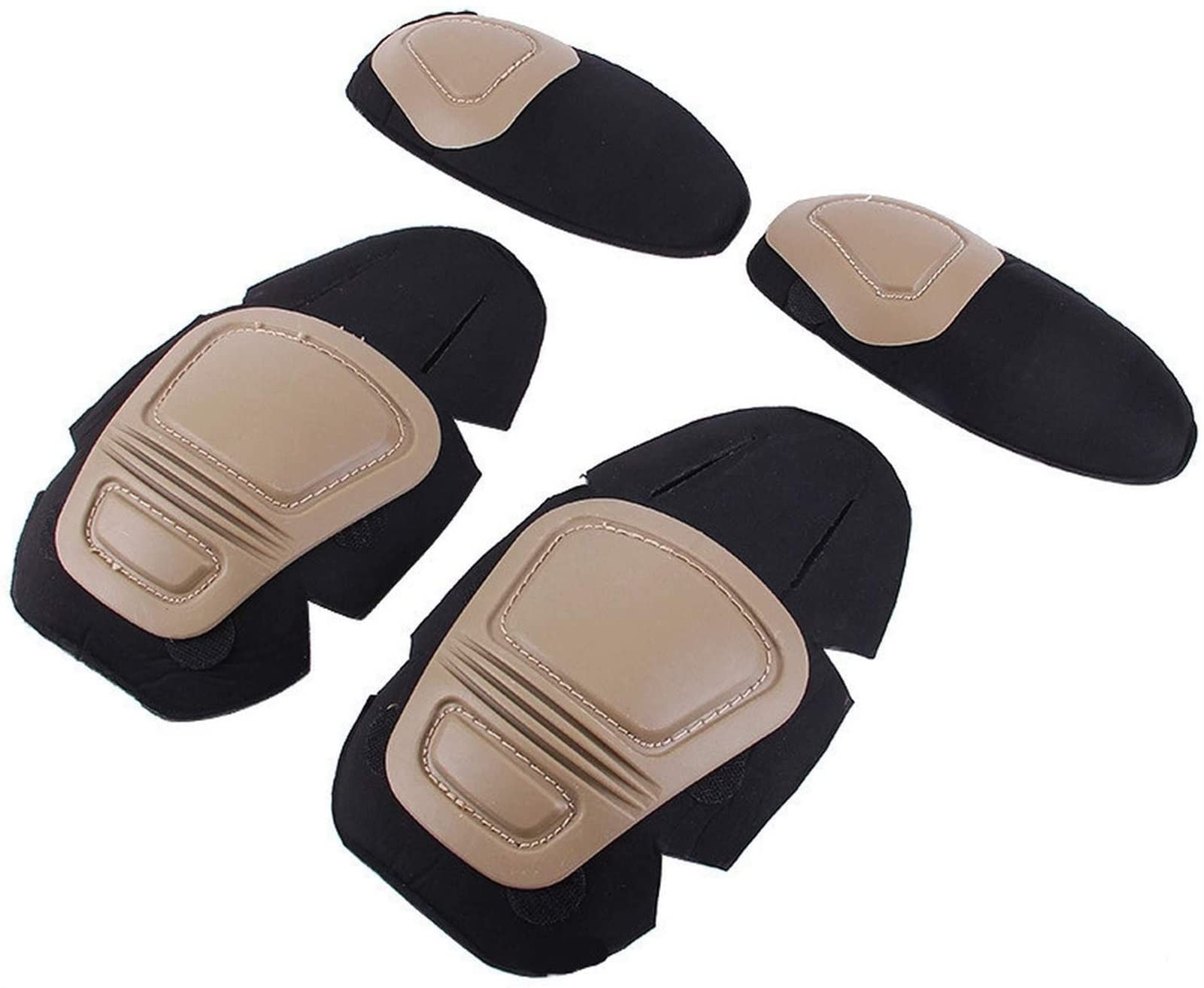 Xingshan Tactical Knee and Elbow Protector Pad For Paintball Airsoft Combat Uniform Military Suit 2 knee pads and 2 elbow pads/Set