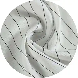 Tecido Risca de Giz Two Way Gabardine (Branco)