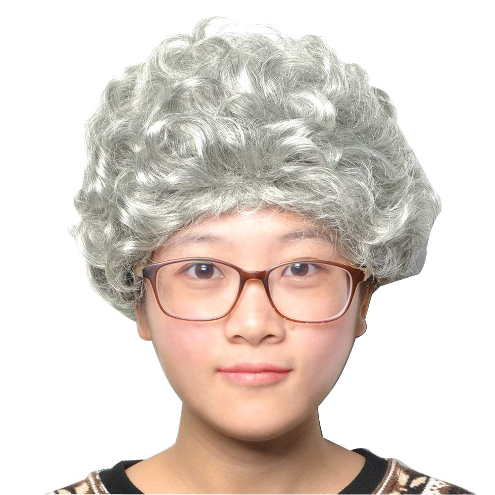 Female Curly Granny Wig For Cosplay Spooktacular Creations