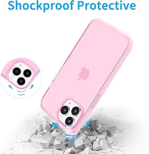 Vista 42 de JJGoo Funda transparente compatible con iPhone 15 Pro, funda de teléfono de TPU suave y transparente, a prueba de golpes, funda delgada para Negro