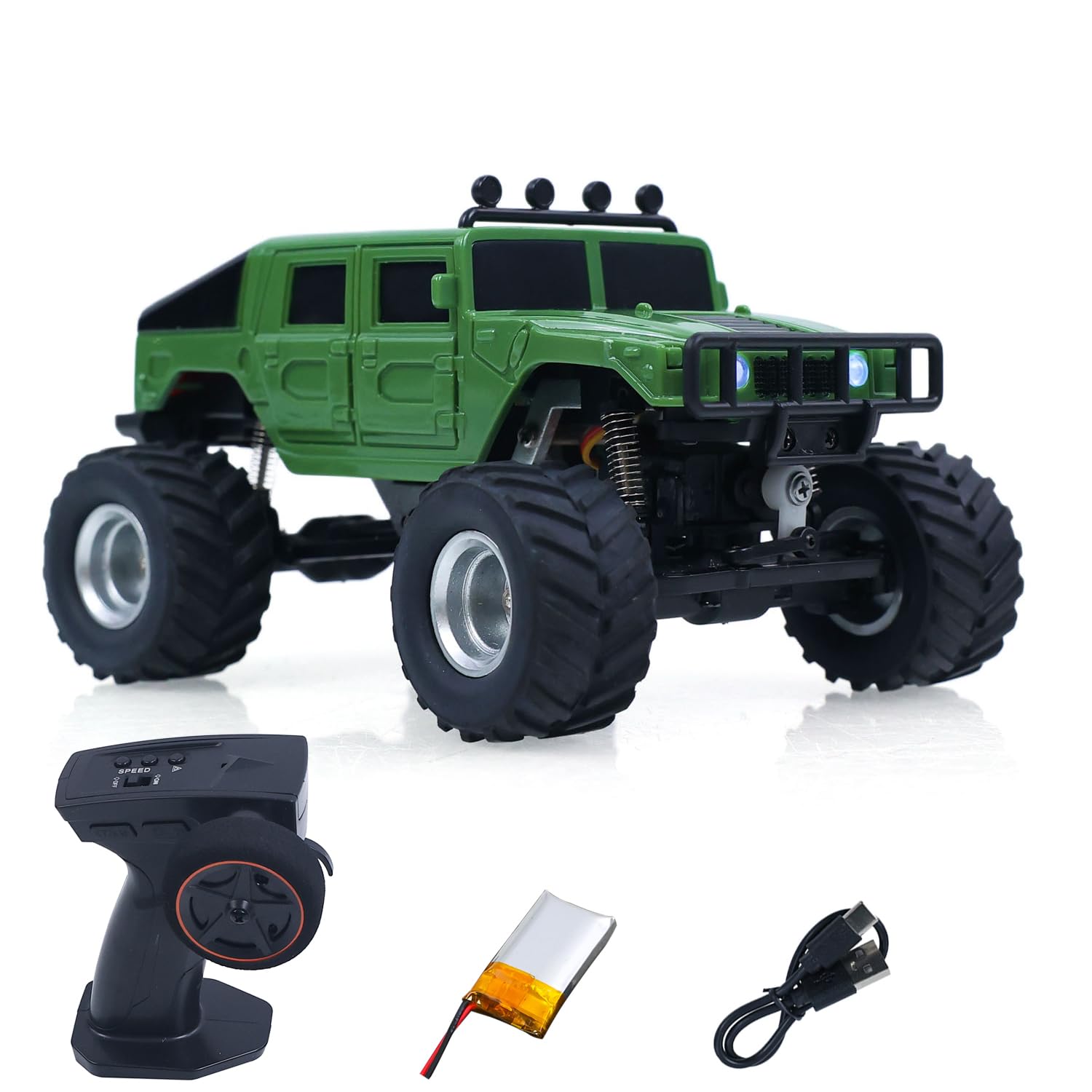 TOUCAN RC HOBBY Telecomando in plastica, 2,4 G, 1/36, 4 WD, bruchi, 3604A