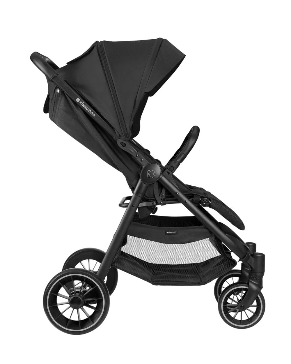 Kikkaboo passeggino Sarah pieghevole, regolabile, portabicchieri, fino a 22 kg, colorazione:nero