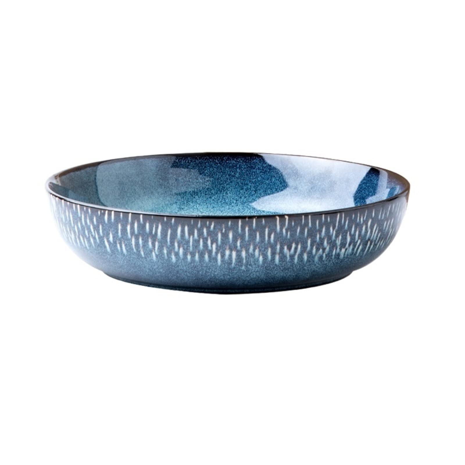 MYUYEE Soup Pot Plate And Bowl Sets Tableware Household Ramen Bowl Ceramic Shallow Bowl Large Vegetable Pot Salad Bowl Plate