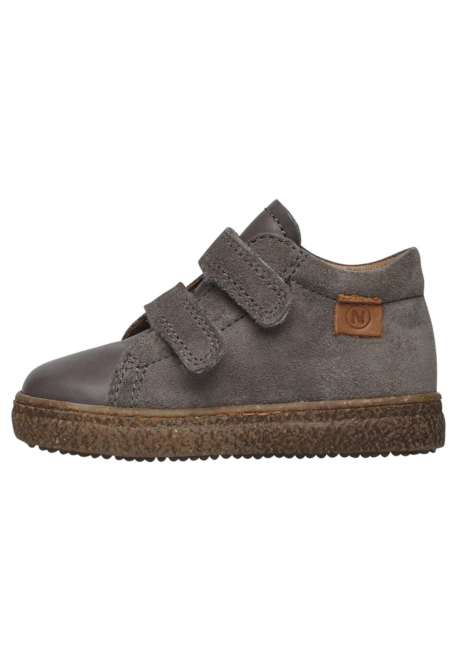 Naturino Leather and Suede Sneakers, Anthracite, 31 EU