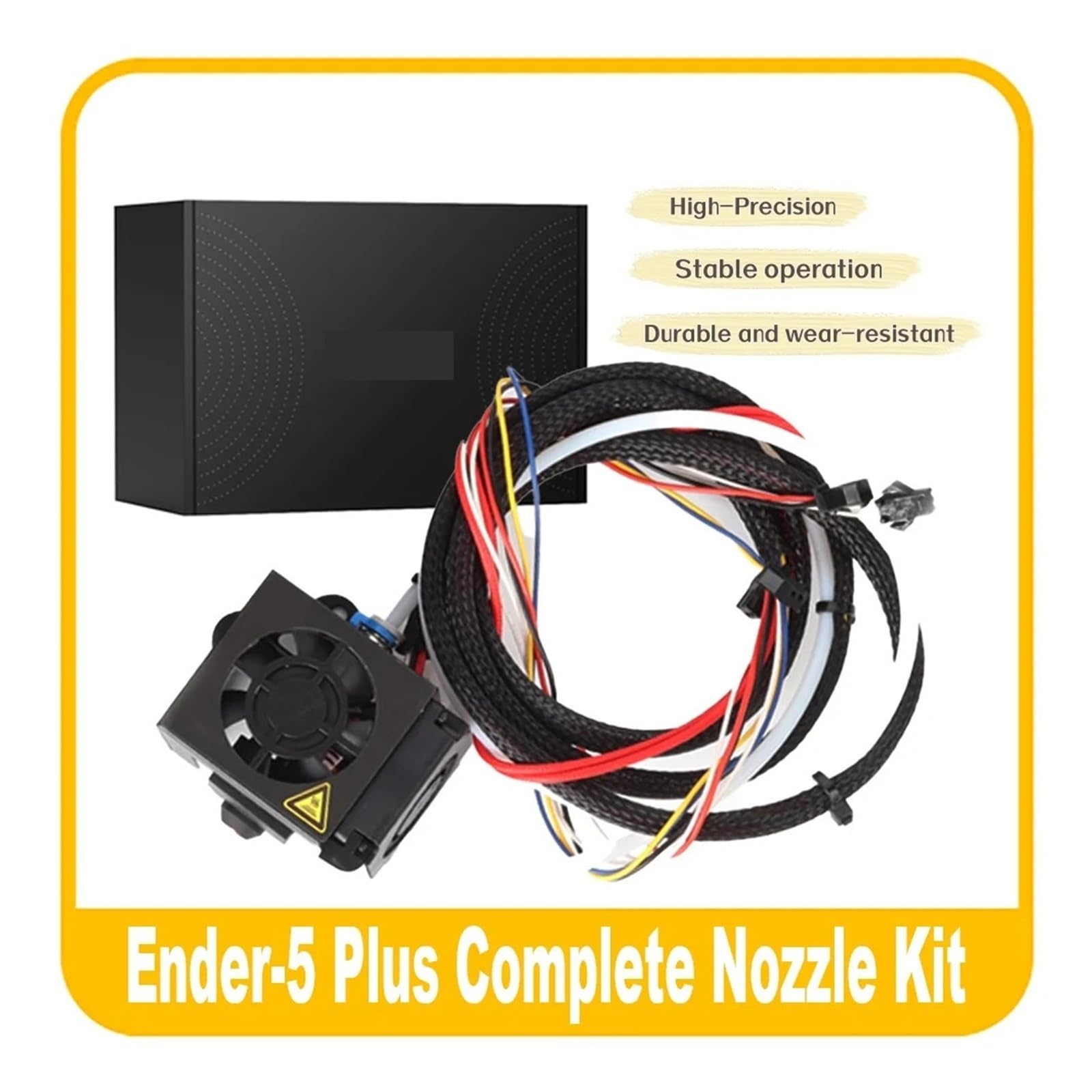 Kompatibel mit Creality Ender 5 Plus Full Hotend Kit, 1,75 mm Extruder, 0,4 mm Düse, Aluminium-Heizblock, 3D-Drucker-Ersatzteilen