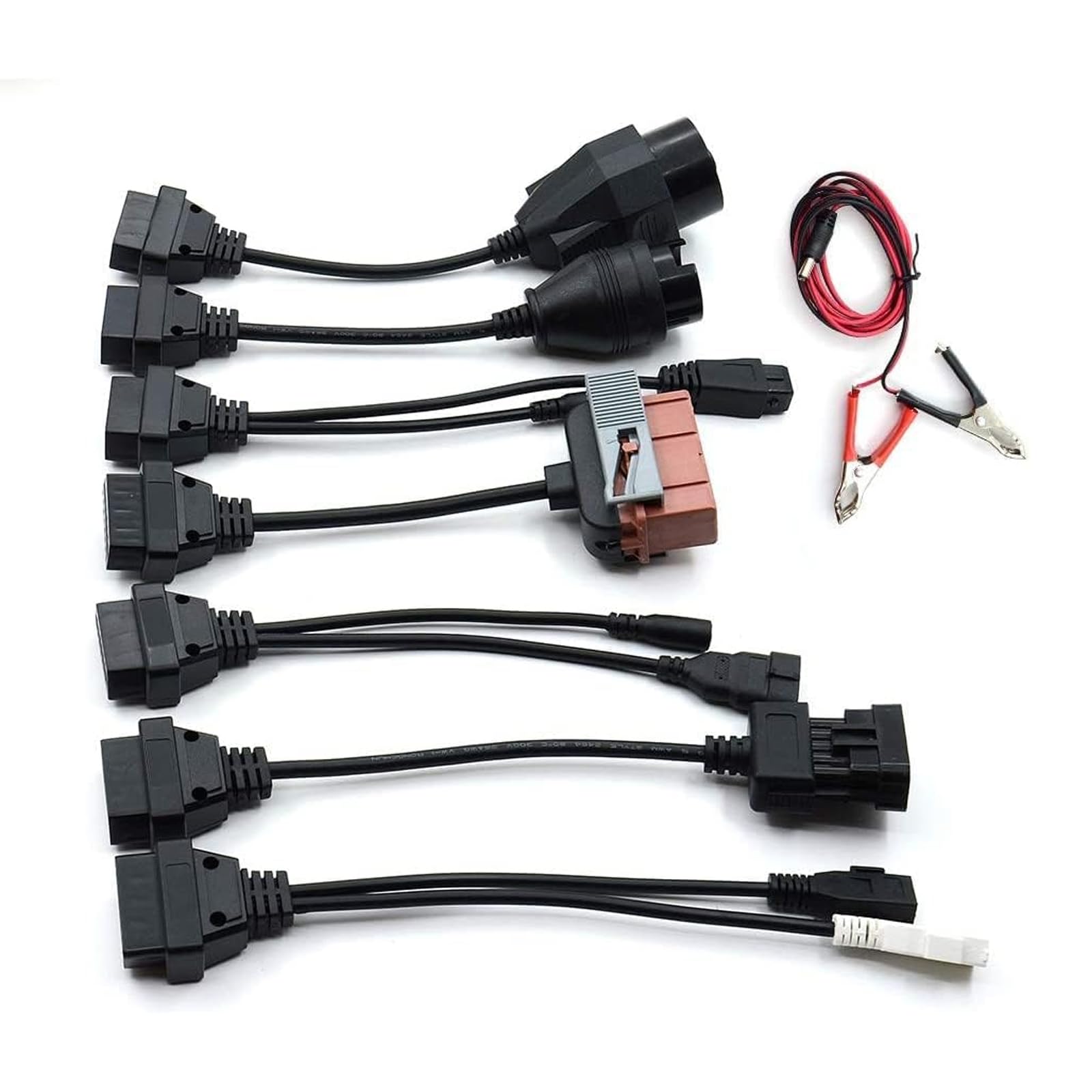 8er Adapter Set, Universal Auto Diagnosegerät Diagnose Adapter Kabelsatz, Diagnoseadapterkabel Diagnoseadapter kompatibel mit VW Audi BMW Opel