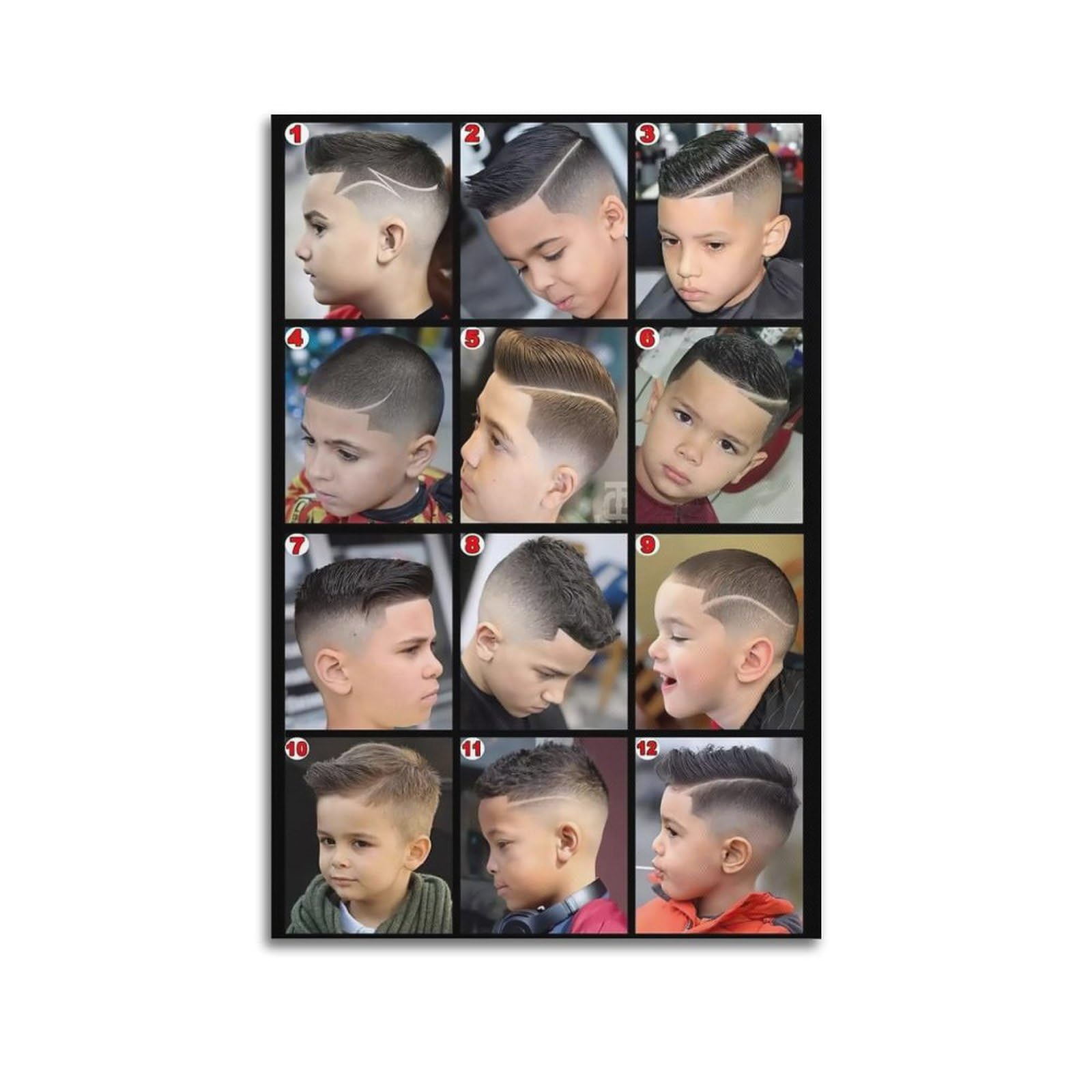 LGDSBHH Barbershop Wall Decoration Posters for Children's Haircuts And Fashion Men's Haircuts And HaircutsCa Poster Decorative Painting Canvas Wall Posters 12x18inch(30x45cm)