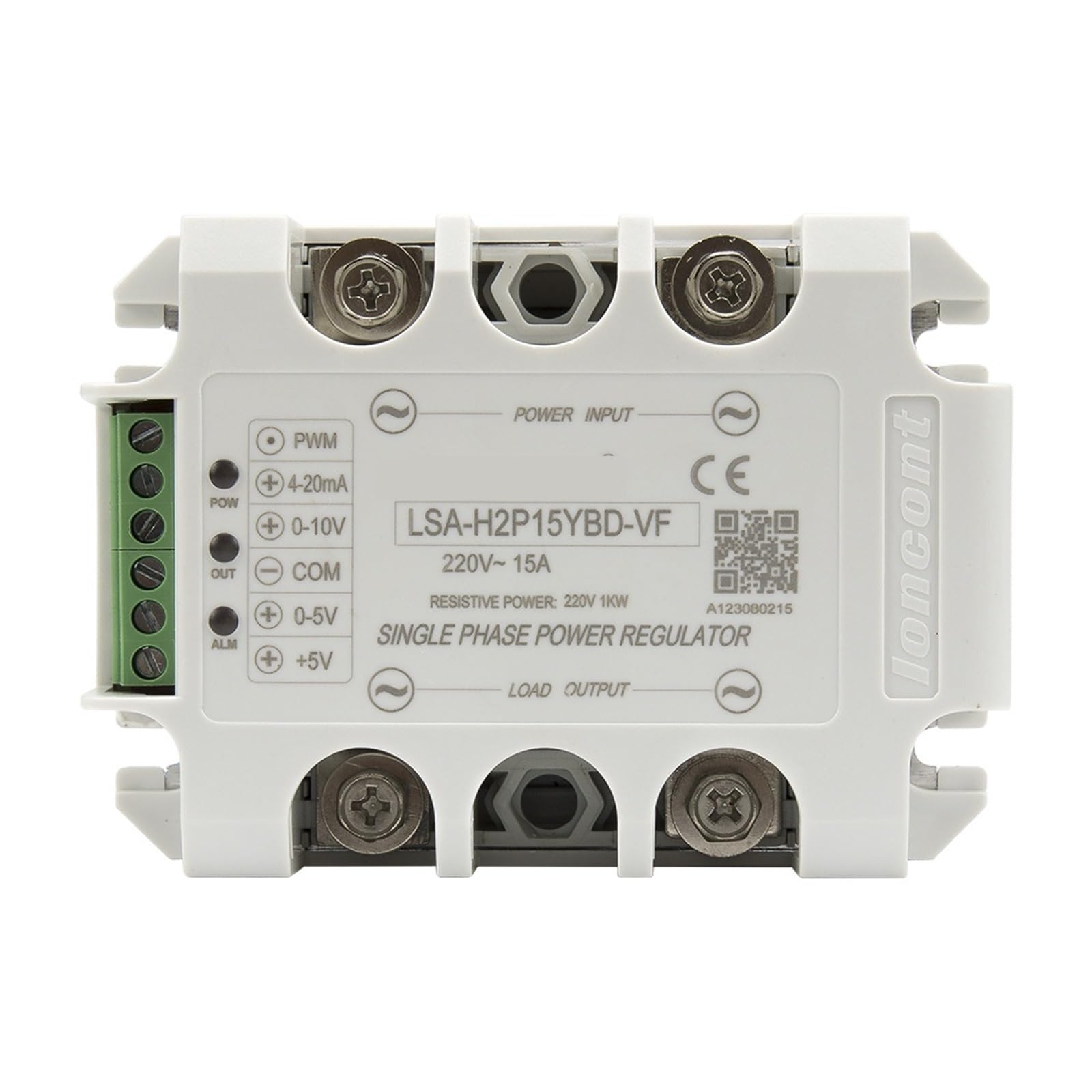 Régulateur de tension monophasé 40A à commutation fluide 220V