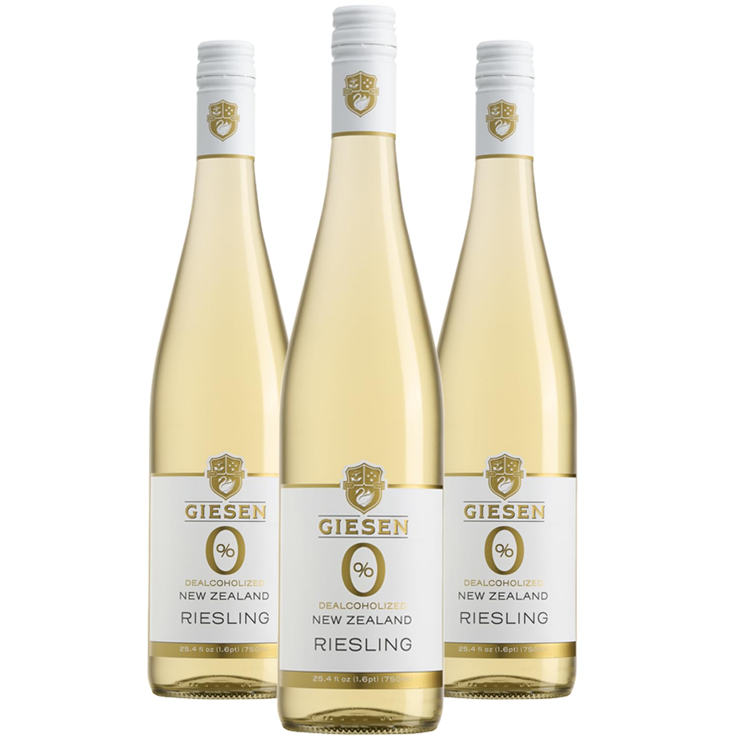 Giesen Non-Alcoholic Riesling - Premium Dealcoholized White Wine from New Zealand | 3 PACK