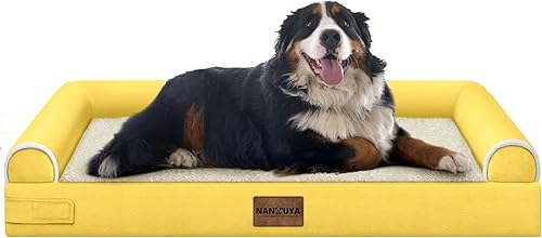 Miniatura 120 de Cama grande para perros ortopédica lavable: camas con almohada XL para perros grandes, sofá de espuma viscoelástica, impermeable, funda extraíble