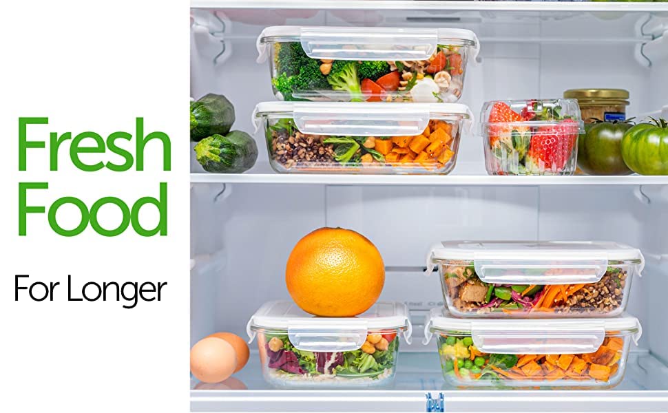 Image of STAR WORK 650 ml Round Glass Meal Prep Containers, Food Storage Containers with Lids Airtight, Glass Lunch Boxes, Microwave, Oven, Go & Freezer-to-Oven-Safe Food Containers Pack of (4)