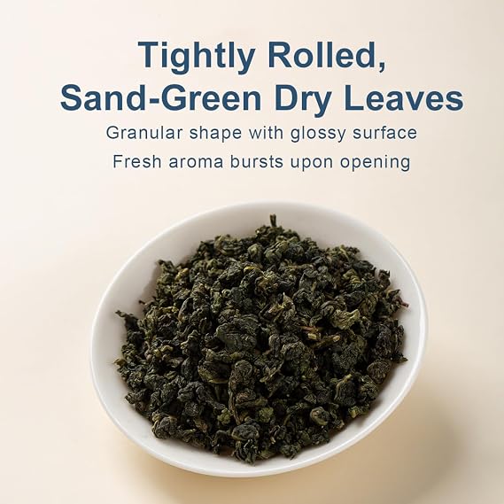 BAMATEA Anxi Tie Guan Yin Iron Goddess Loose Leaf Oolong Tea, 98g | Authentic Anxi Origin, Traditional Heritage Craftsmanship, Spring & Autumn Harvest, Fresh Orchid Aroma, Individually Packed