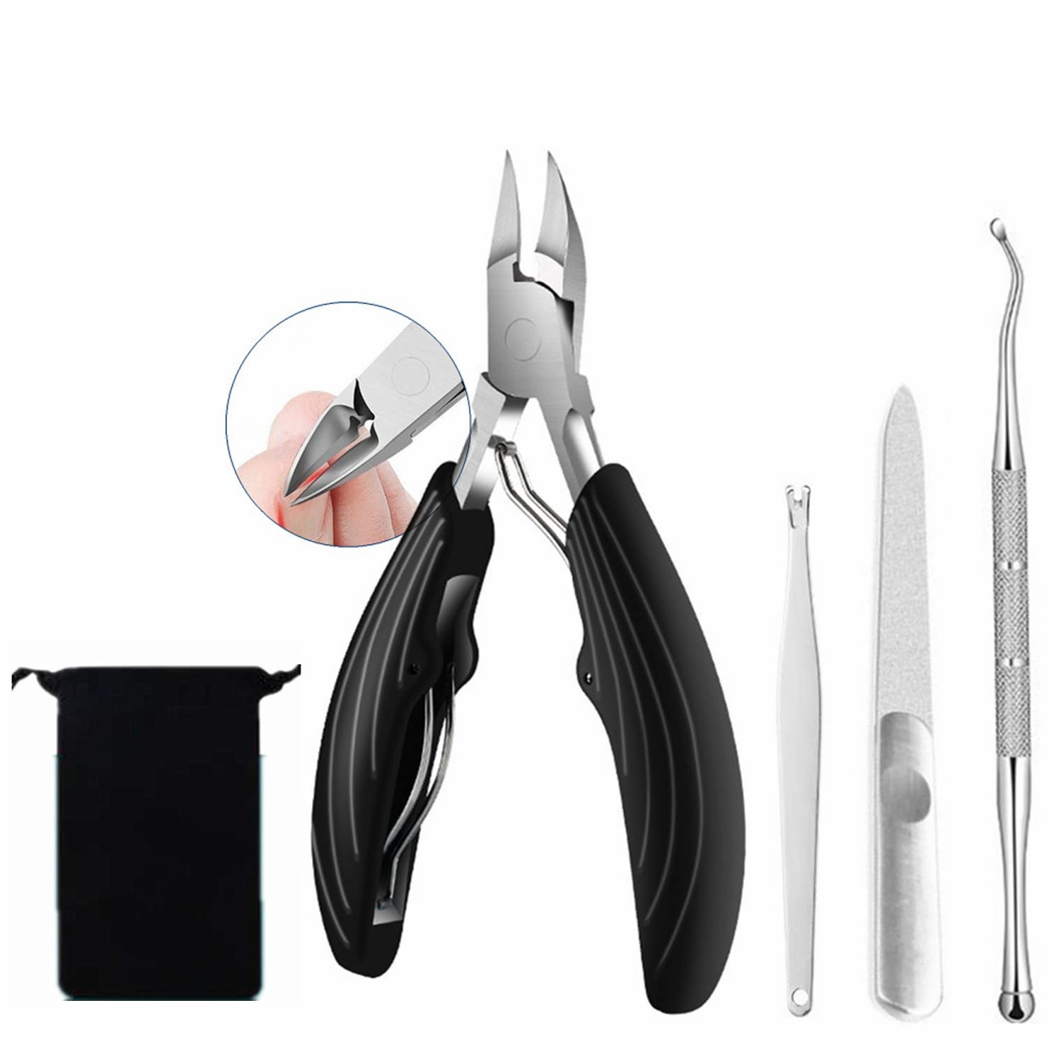 Podiatrist Ingrown Toenail Clipper, goldhik Toenails Trimmer and