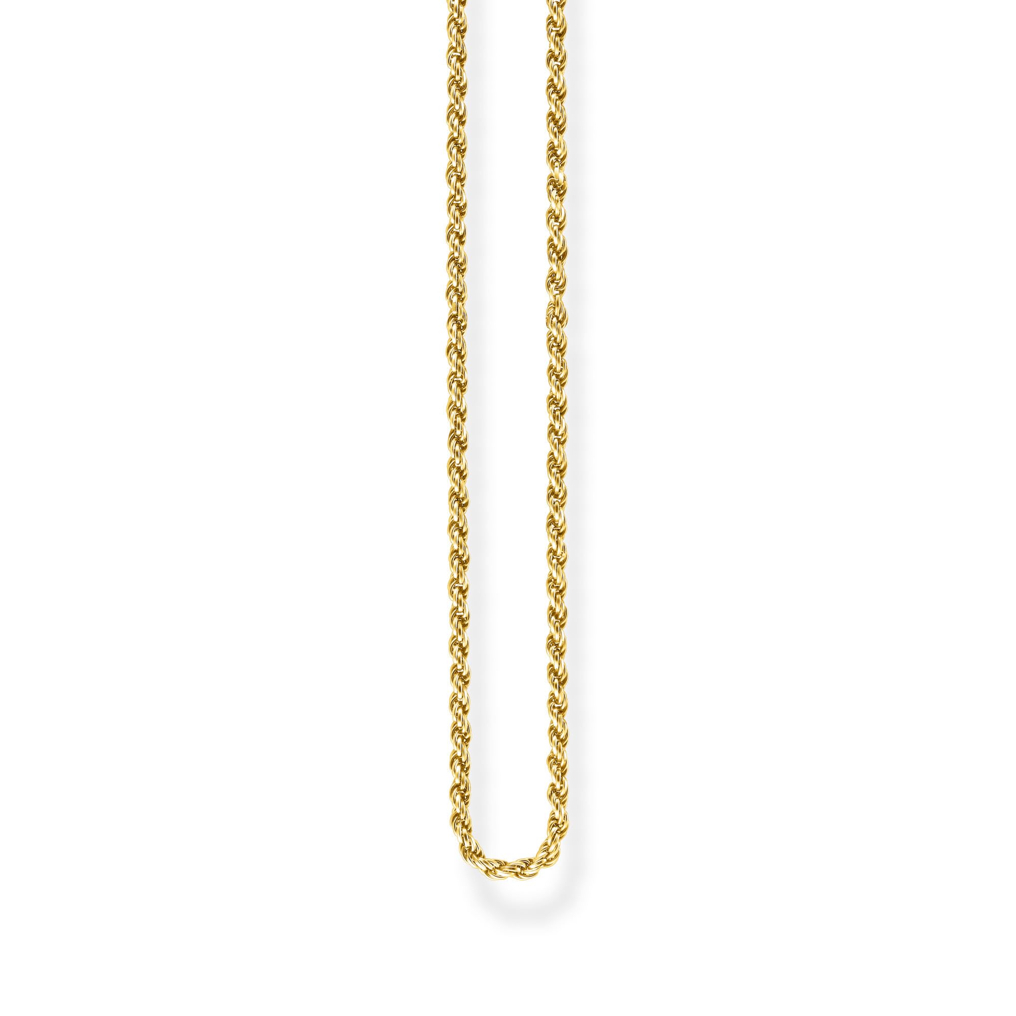 Thomas Sabo Cord chain 18k Yellow Gold Plating, 925 Sterling Silver