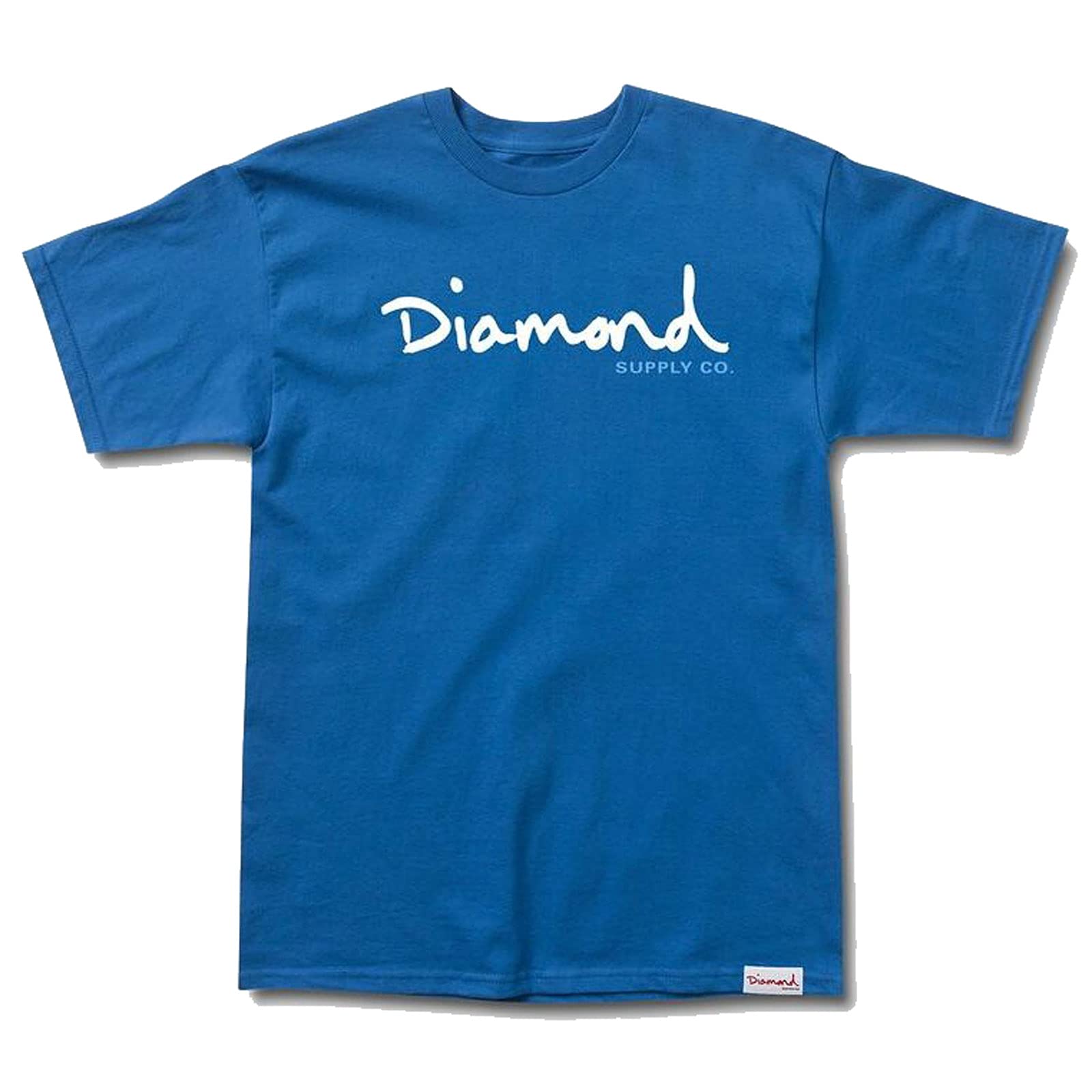 Diamond Supply CoMen's OG Script Short Sleeve T Shirt Royal Blue S