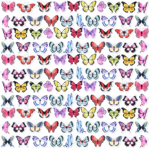 Image of Memorywuu 120 Pcs Butterfly Pins Bulk Lapel Acrylic Pin Women Backpack Brooch Colorful Pins Gifts for Party Decoration