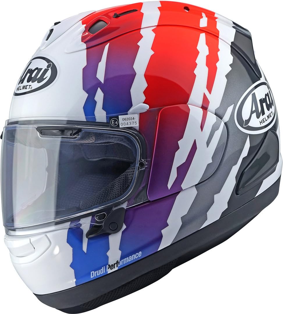 Arai RX-​7V Evo - Casco integrale Blade, colore: Rosso/​Viola/​Bianco, taglia M