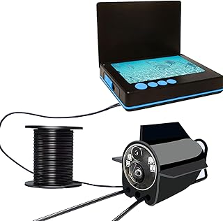 Unterwasserfischereikamera, 4,3 Zoll Tragbarer Nachtsicht Fischfinder, 1080p HD -Eisfischerkameras mit 220 ° Weitansicht, IP68 Water Proof Fish Finder Kamera für Ice Lake Sea