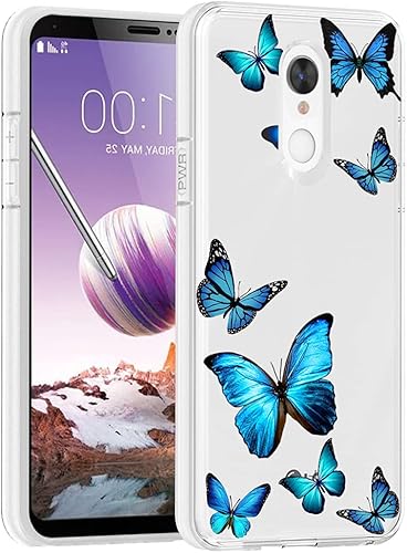 Miniatura 1 de Funda para LG Stylo 4para LG Stylo 4 Pluspara LG Q Stylus Funda para niñas y mujeres, delgada a prueba de golpes, patrón transparente, suave,