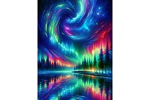 Small Diamond Painting Kits for Adults - Aurora Diamond Art Kits for...