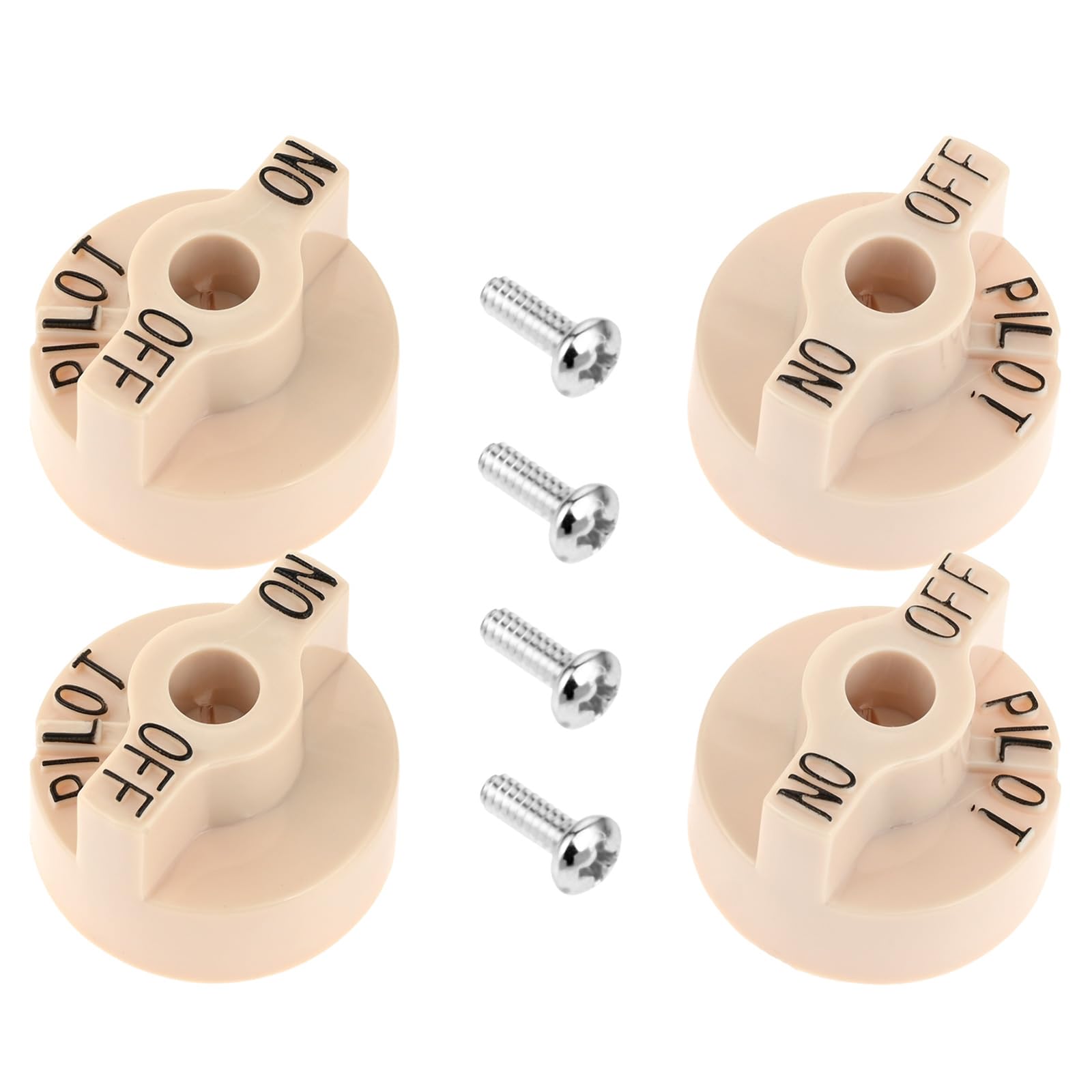 TEENGSE 1751-012 Gas Valve Knob, 4PCS Temperature Control Knob Compatible with Robertshaw Thermostat 1751-012, S1453A, P3202-92, 810-0109, 810-0433,
