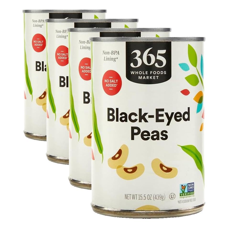 365 by Whole Foods Market, Peas Black Eyed No Salt Added, 15.5 Ounce (Pack of 4) image 2
