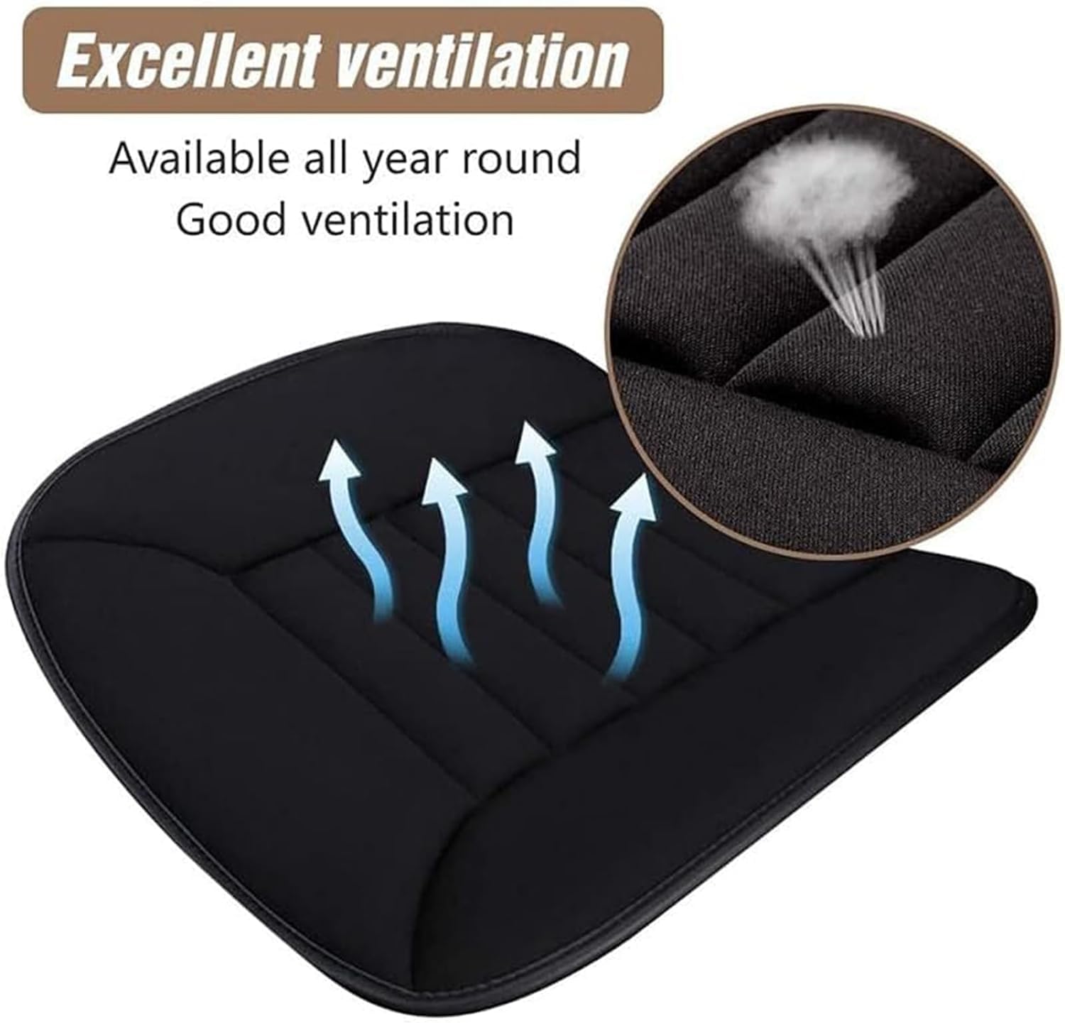 SNAHLPER Sitzkissen Auto Für VW T6/T6.1 - Leder Auflagen Wasserdicht Rutschfest