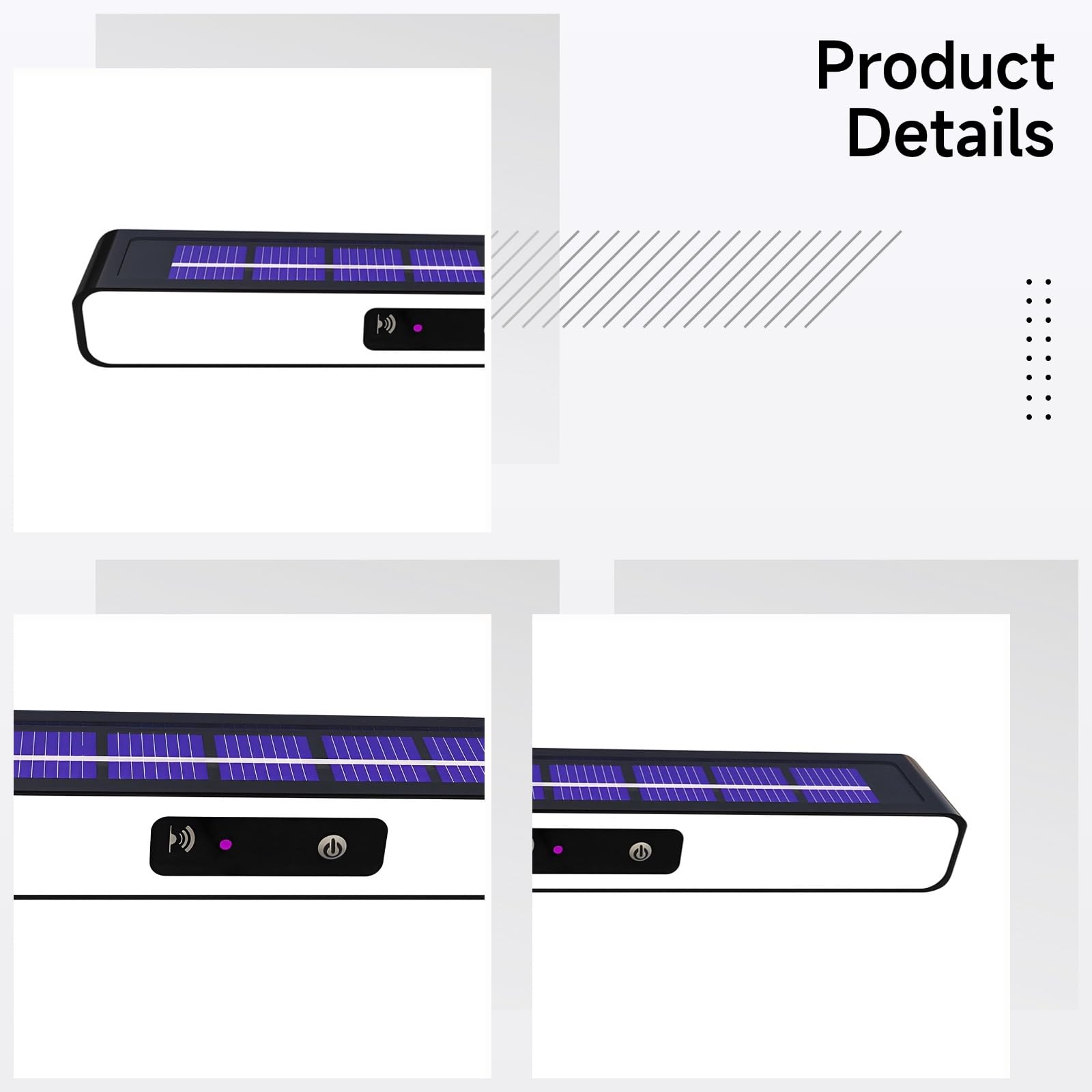 Clip-On 4 Pcs Red Blue Solar Barricade Lights, Weatherproof Abs, Button-Controlled, Perfect for Garden Or Yard Decor