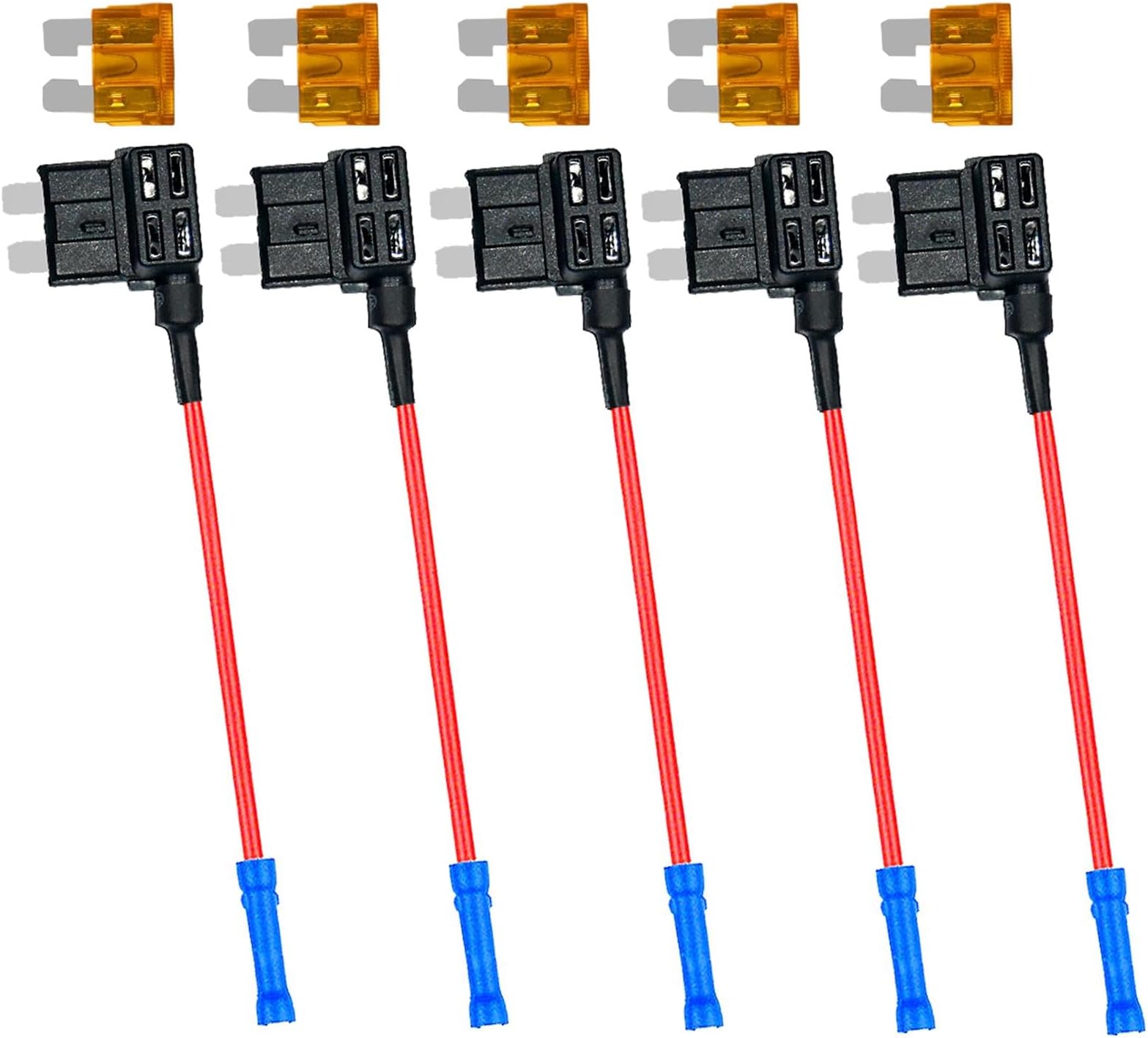 Standard Blade Fuse Holder & Fuse Kit Muhize Fuse Tap 12V Car Addacircuit Fuse TAP Adapter