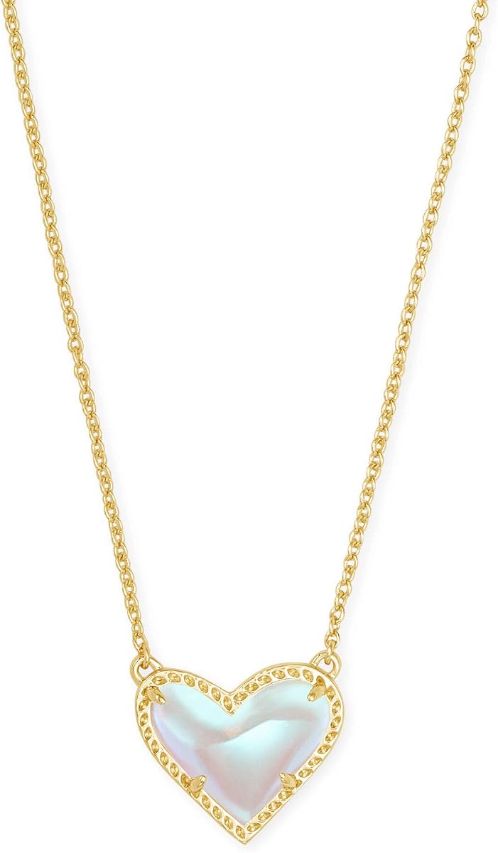 Ari Heart - Collar con colgante de longitud ajustable para mujer, joyería de moda