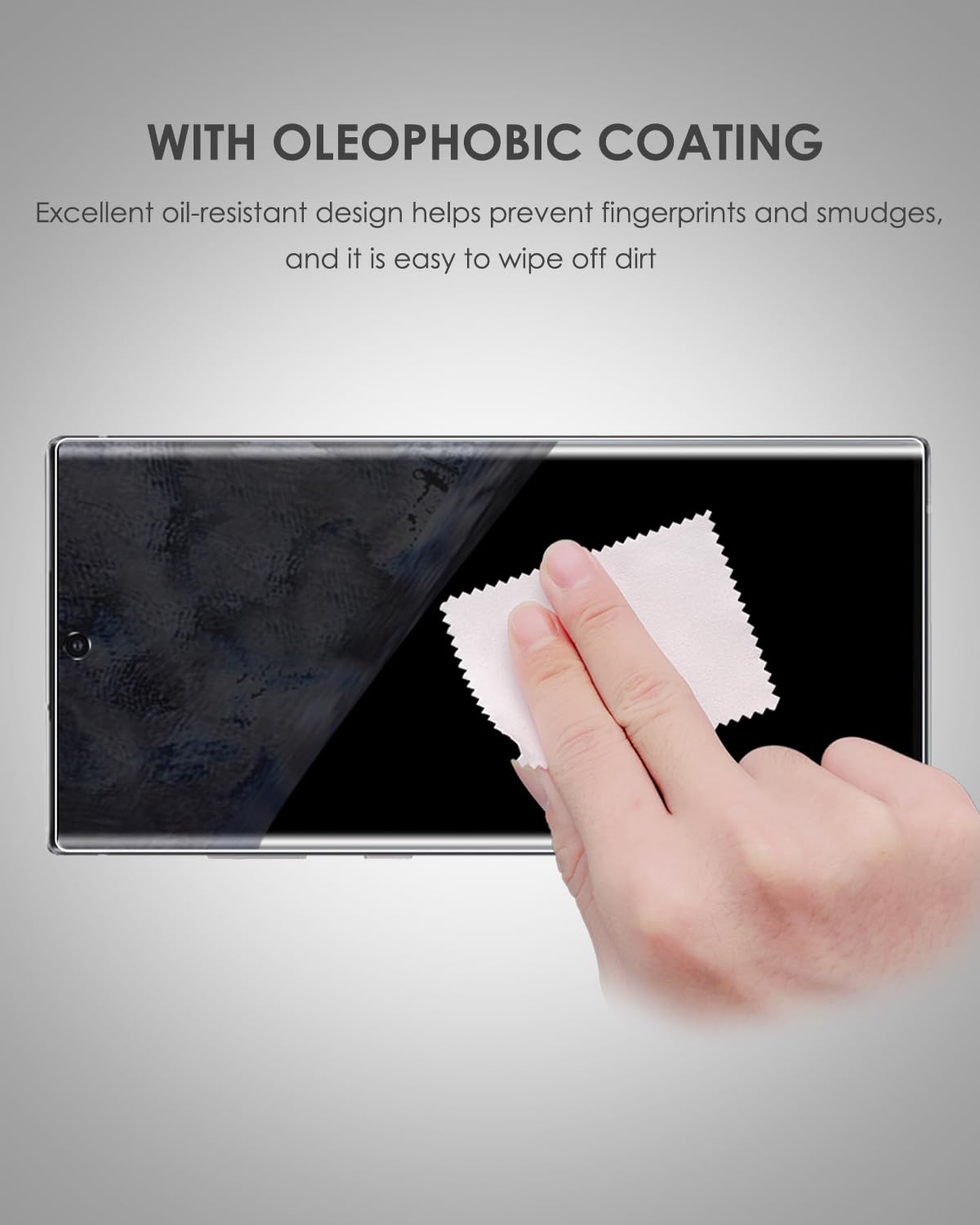 Protector de pantalla de privacidad UV para Galaxy Note 20 Ultra, paquete de 2 unidades, vidrio templado, 28° antiespía, desbloqueo de huellas dactilares no compatible (por diseño), 9H